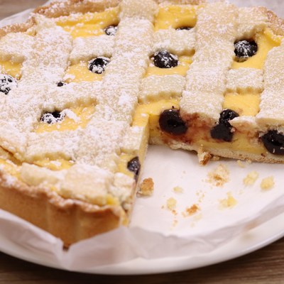 Amorpolenta Crostata crema a amarene