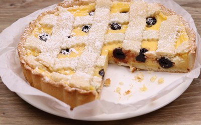 Amorpolenta Crostata crema a amarene