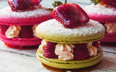 Polar Macarons alla fragola