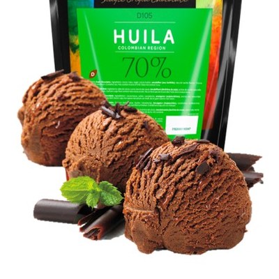 Huila 70% Gelato con latte